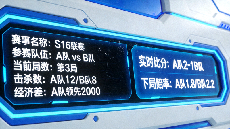S16下注动态观察配图 - 赛事数据统计屏幕与实时比分面板